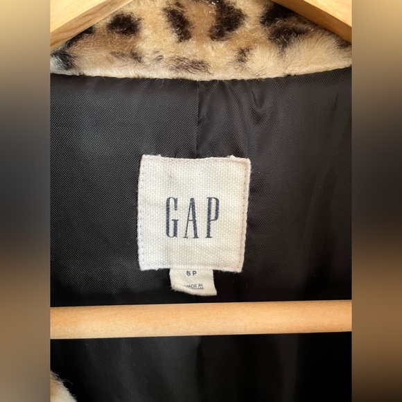 Gap faux fur leopard print coat - Picture 4 of 11